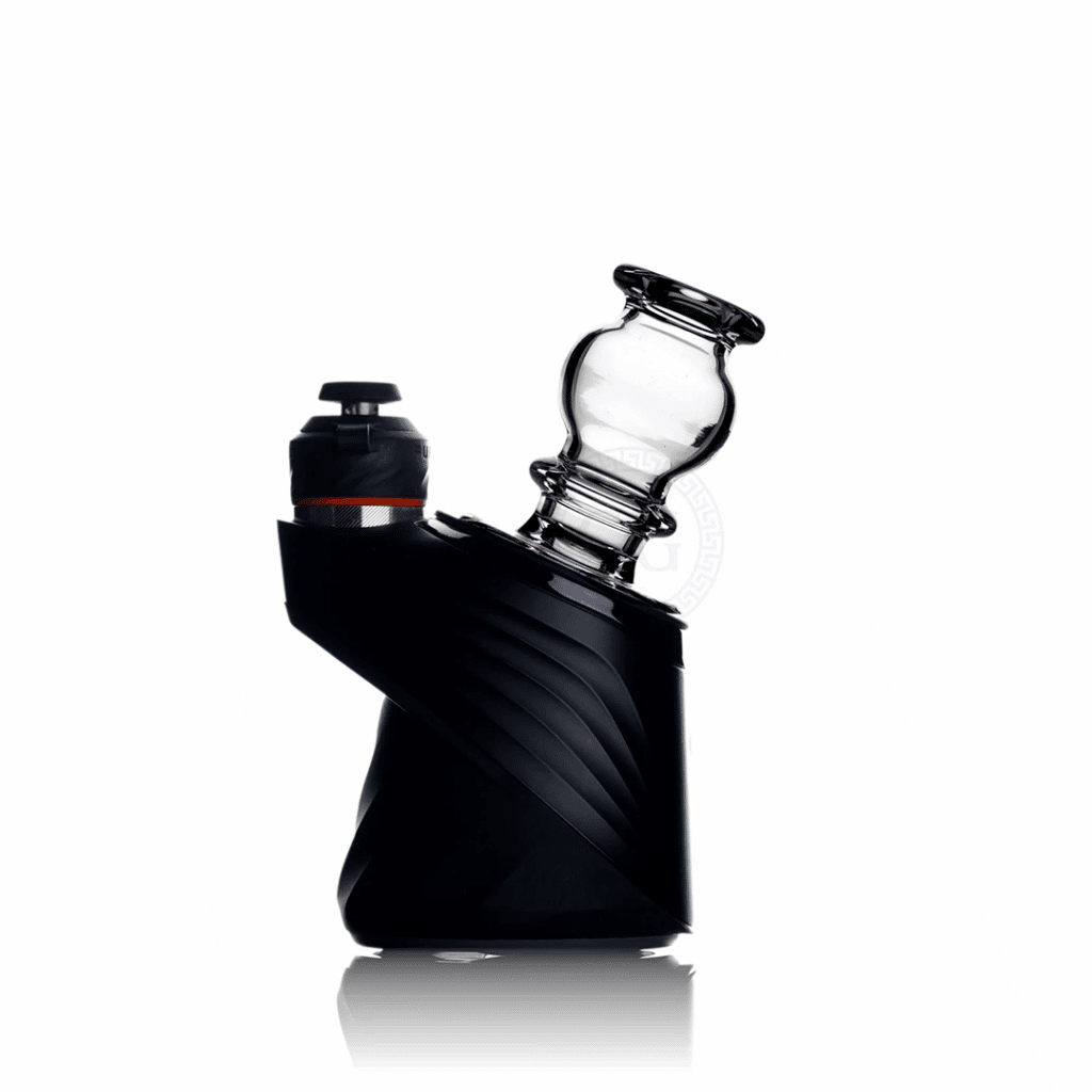 Greek Glass Dry Top High Flow Attached to the Puffco Peak Pro