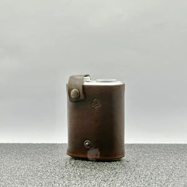 LabetKomp Leather Tinymight Strapped Sleeve Classic Brown Front