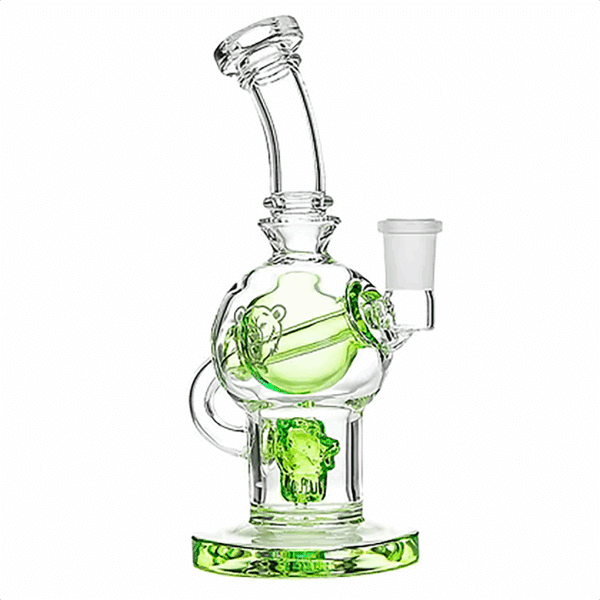 Bear Quartz Sphere Dab Rig Green
