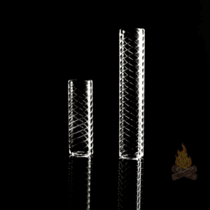 Ruby Pearl Co. Hollow Quartz Pillars Spiral