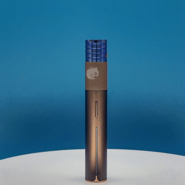 Wym Designs Titanium Piston Pivot Mouthpiece Blue Attached