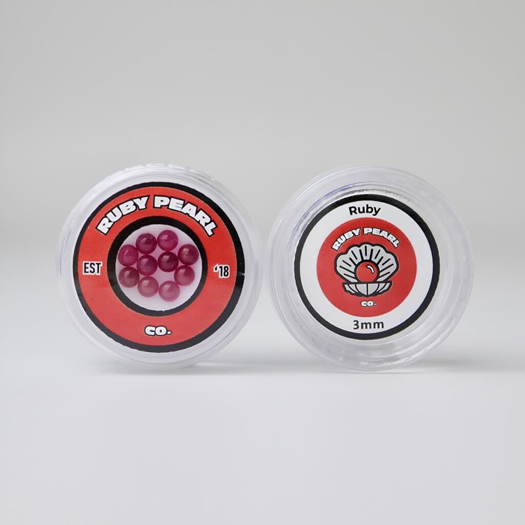 Ruby Pearl Co 3mm Ruby Terp Pearls
