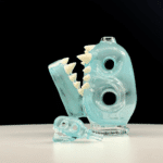 Enuff Glass Dino Peak Attachment Aqua Azul Egyptian White
