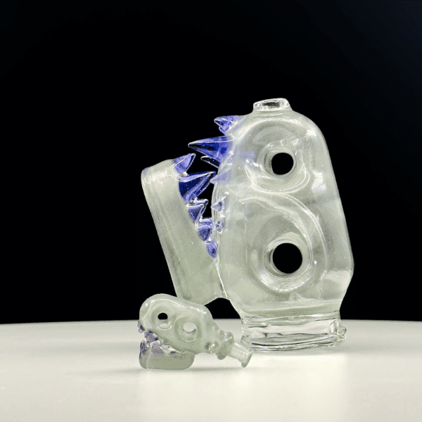 Enuff Glass Dino Peak Attachment Flourish Purple Teeth