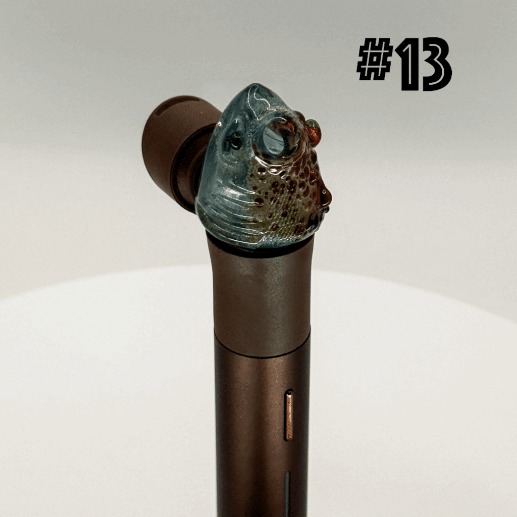 Sweers Glass Pivot Top Rare Shark Head Blood 13